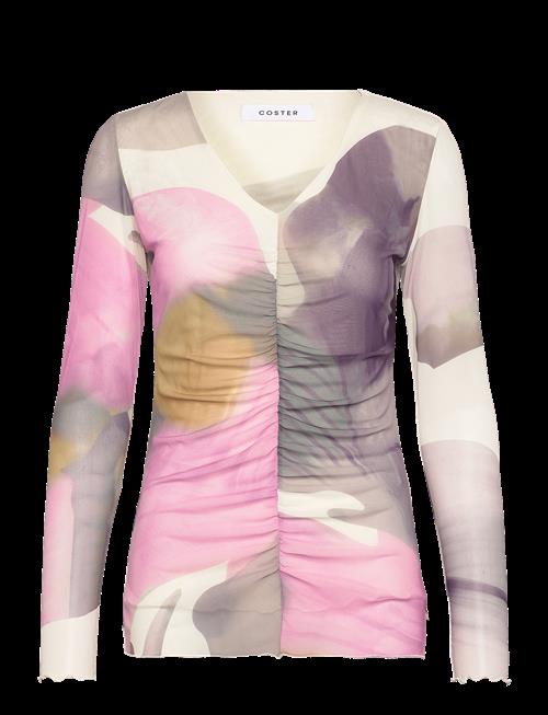 Coster Copenhagen | Mesh Top In Liqued Flower Print | XS