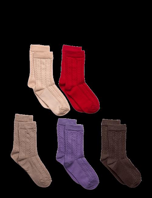 Minymo | Socks W. Knit (5-Pack) | 15\18