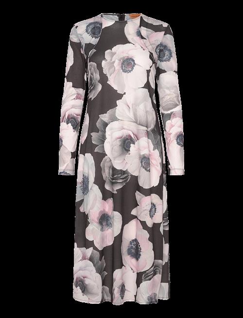 STINE GOYA | Crewneck Long Sleeve Midi Dress, 22 | XS