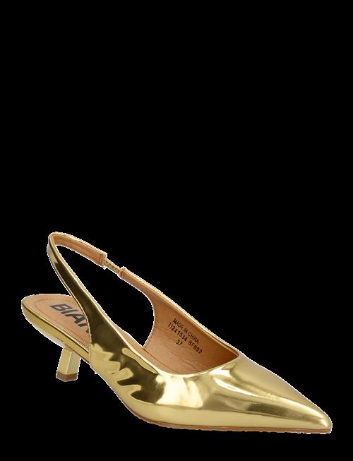 Bianco | Biakristin Kitten Heel Slingback Mirror Pu | 39
