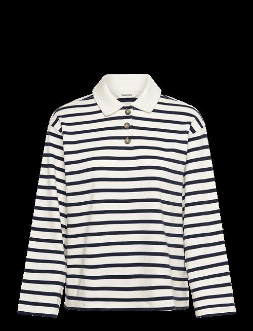 Selected | Slfwada Ls Stripe Collar Top | S