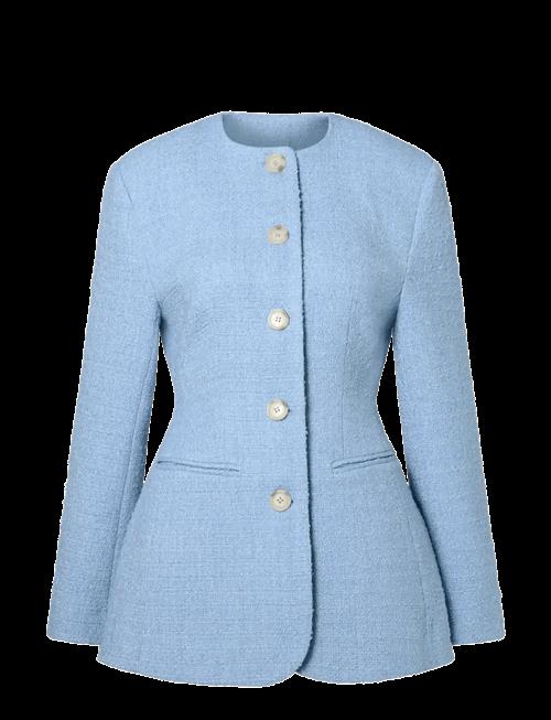 Malina | Carol Fitted Round Neck Blazer | S