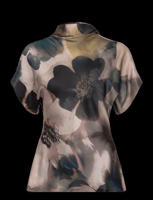 Malina | Otilia Draped Half Polo Top | M