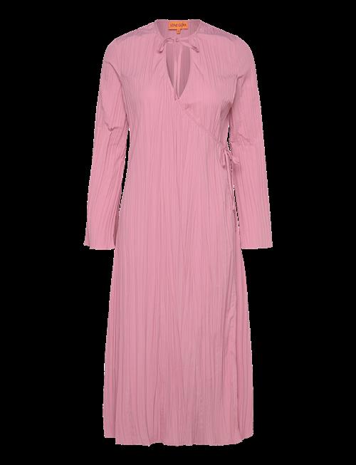 STINE GOYA | 2342 Pleated Poly, Long Sleeve Wrap | S