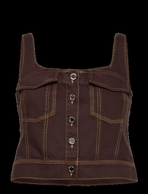 STINE GOYA | 2251 Denim, Cropped Denim Bustier | XS