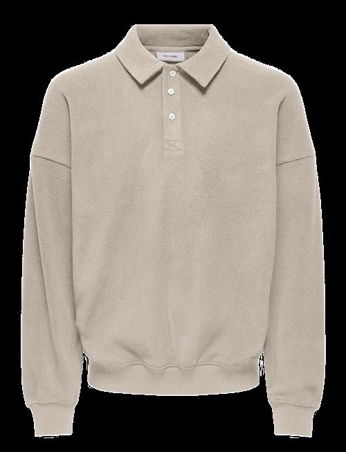 ONLY & SONS | Onsdominic Rlx Ls Rugby Sweat Vd | S