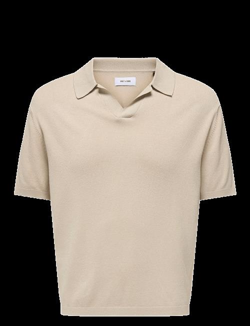 ONLY & SONS | Onsadrian Reg 12 Ss Contrast Polo Knit | XXL