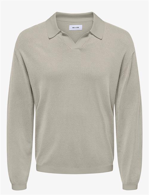 ONLY & SONS | Onsadrian Reg 12 Ls Contrast Polo Knit | XXL