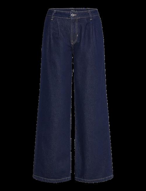 Mango | Rinse-Wash Wide Leg Jeans With Pleats | 34