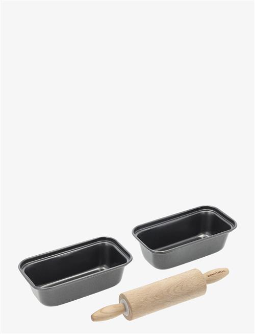 Blomsterbergs | Mini Loaf Pan Set W. Rollling Pin 3 Parts | 22X8.5X4.5CM