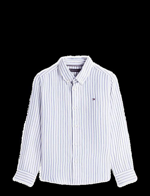 Tommy Hilfiger | Linen Blend Striped Shirt Ls | 128