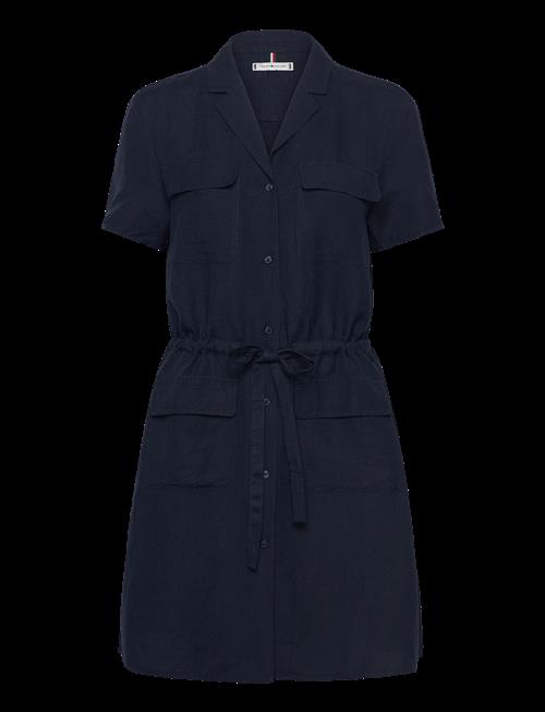 Tommy Hilfiger | Textured Linen S/S Short Dress | 40