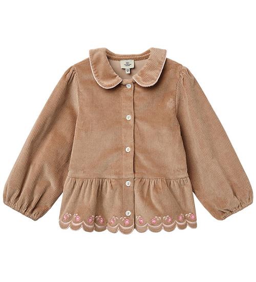 Copenhagen Colors Cardigan - Fløjl - Beige