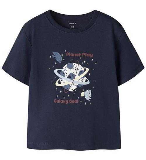 Name It T-shirt - NmmVictor - Navy Blazer/Football Space