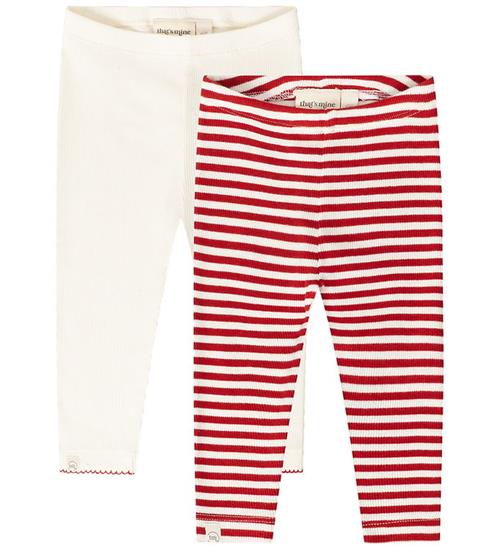 Thats Mine Leggings - Rib - Jia - 2-pak - Red Stripe