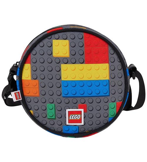 LEGOÂ® Tasker - Round Cross Body Bag - Colorful Bricks