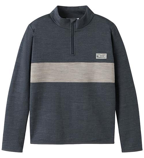 Name It Bluse m. Lynlås - NkmWuppo - Ombre Blue