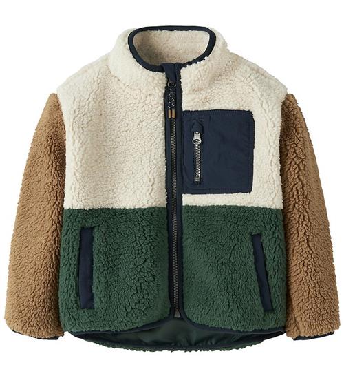 Name It Fleecejakke - Teddy - NmmMacey - Noos - Jungle Green