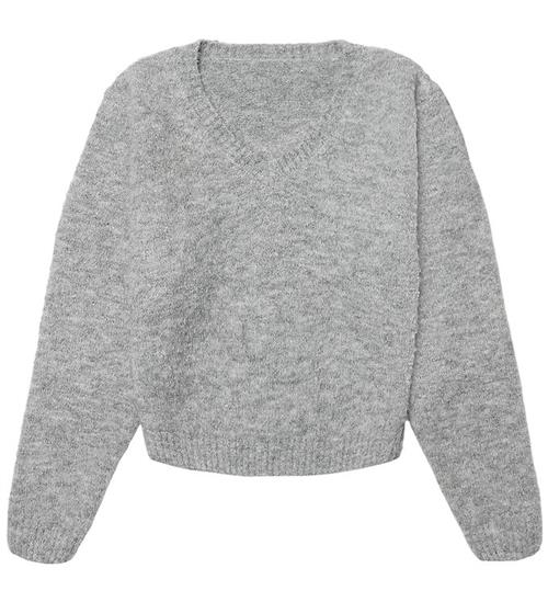 Grunt Bluse - Strik - GrJane - Light Grey Melange
