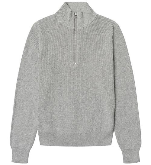 Grunt Bluse - Strik - GrOleg - Light Grey Melange