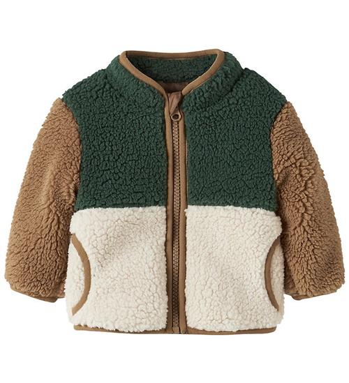 Name It Fleecejakke - Teddy - NbmMacey - Jungle Green