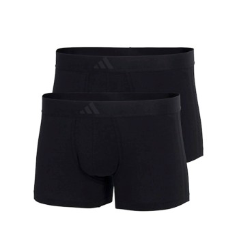 adidas 2P Active Flex Cotton 3 Stripes Low Rise Trunk Sort bomuld X-Large Herre