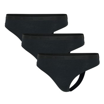 adidas Trusser 3P Sport Active Essentials Low Rise Thongs Sort polyamid Small Dame