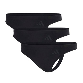 adidas Trusser 3P Sport Active Seamless Low Rise Thongs Sort polyamid Medium Dame