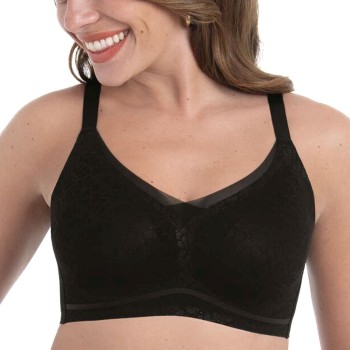 Anita BH Essentials Smart Padded Lace Bralette Sort X-Large Dame