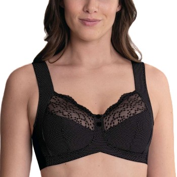 Anita BH Orely Support Bra Sort nylon F 110 Dame