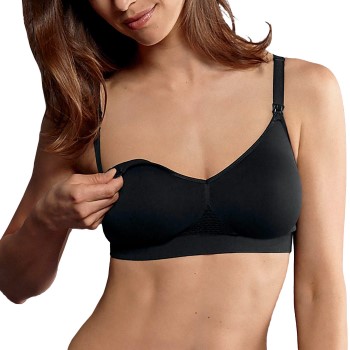 Anita BH Seamless Nursing Bra Sort nylon X-Large Dame