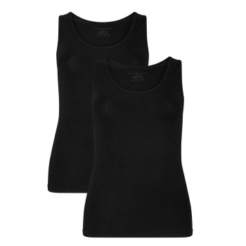 Bamboo basics 2P Anna Knitted Singlet Sort Small Dame