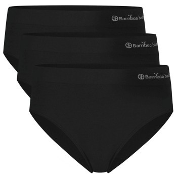 Bamboo basics Trusser 3P Belle Seamless Full Brief Sort Large Dame