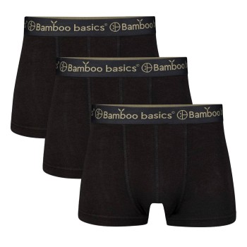Bamboo basics 3P Liam Short Leg Boxers Sort Medium Herre