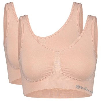 Bamboo basics BH 2P Nova Seamless Bra Rosa X-Large Dame