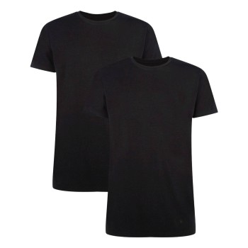 Bamboo basics 2P Ruben T-Shirt Round Neck Sort Small Herre