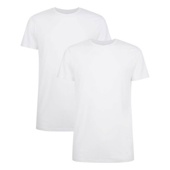 Bamboo basics 2P Ruben T-Shirt Round Neck Hvid Medium Herre
