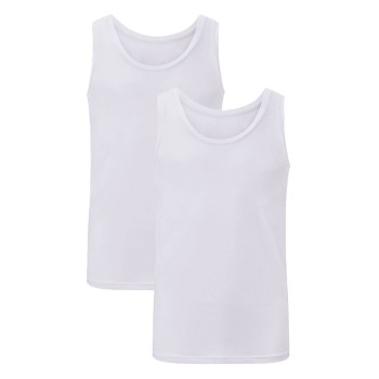 Bamboo basics 2P Stef Singlet Hvid Small Herre