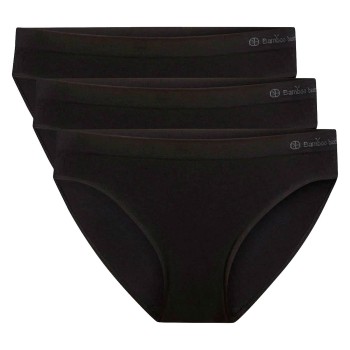 Bamboo basics Trusser 3P Tess Seamless Taille Slip Sort Large Dame