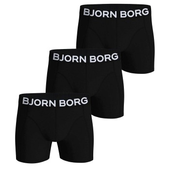 Björn Borg 3P Organic Cotton stretch Boxer Sort Medium Herre