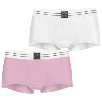 Björn Borg Trusser 2P Original Boxer Shorts Rosa/Hvid økologisk bomuld X-Small Dame