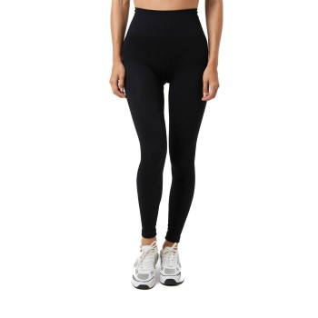 Björn Borg Studio Seamless Ribbed Tights Sort polyamid Small Dame