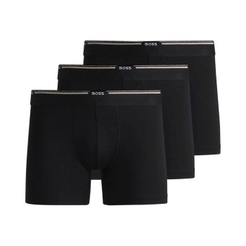 BOSS 3P Bamboo Boxer Brief Sort viskose X-Large Herre