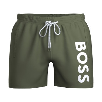 BOSS Badebukser Octopus Swimshort Militærgrøn  polyamid Large Herre