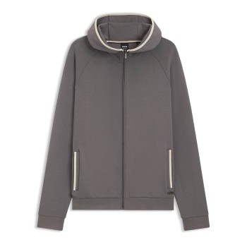 BOSS Sense Hooded Jacket Grå Large Herre