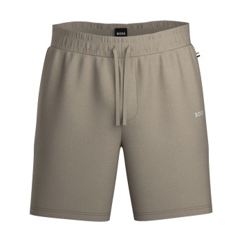 BOSS Waffle Nightwear Shorts Beige Large Herre