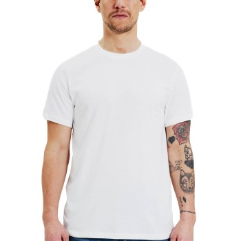 Bread & Boxers Bread and Boxer Cotton Crew Neck Hvid økologisk bomuld Medium Herre