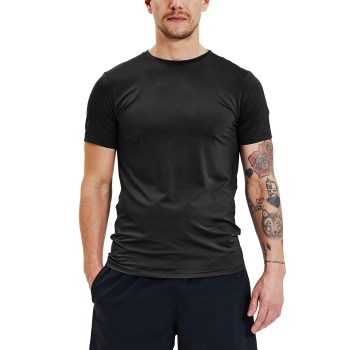 Bread & Boxers Bread and Boxers Active Crew Neck Sort polyester X-Large Herre