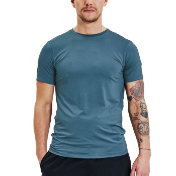 Bread & Boxers Bread and Boxers Active Crew Neck Blå polyester X-Small Herre