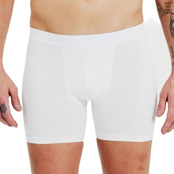 Bread & Boxers Bread and Boxers Brief Boxer Long Leg 3P Hvid økologisk bomuld XX-Large Herre